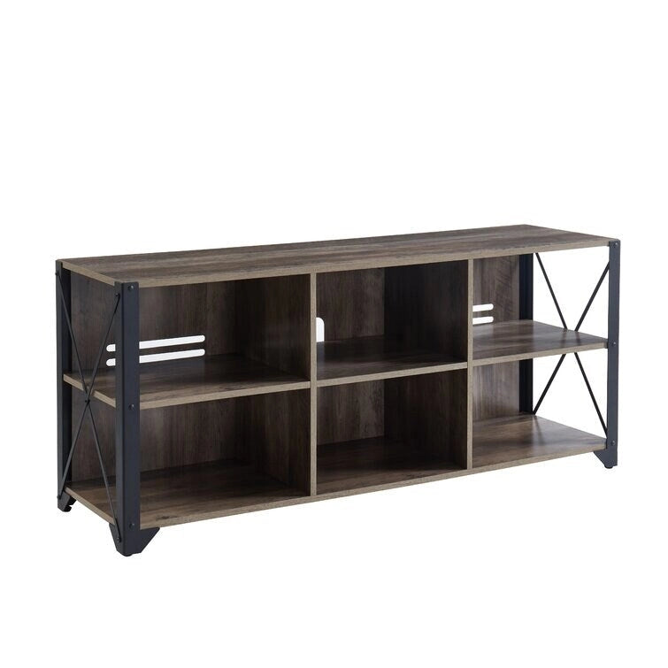 Wood Media Console TV Stand Entertainment Center