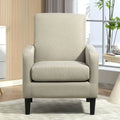 Minimalist Elegant Style Armchair with Solid Wood Frame Construction and New Soft Sponge