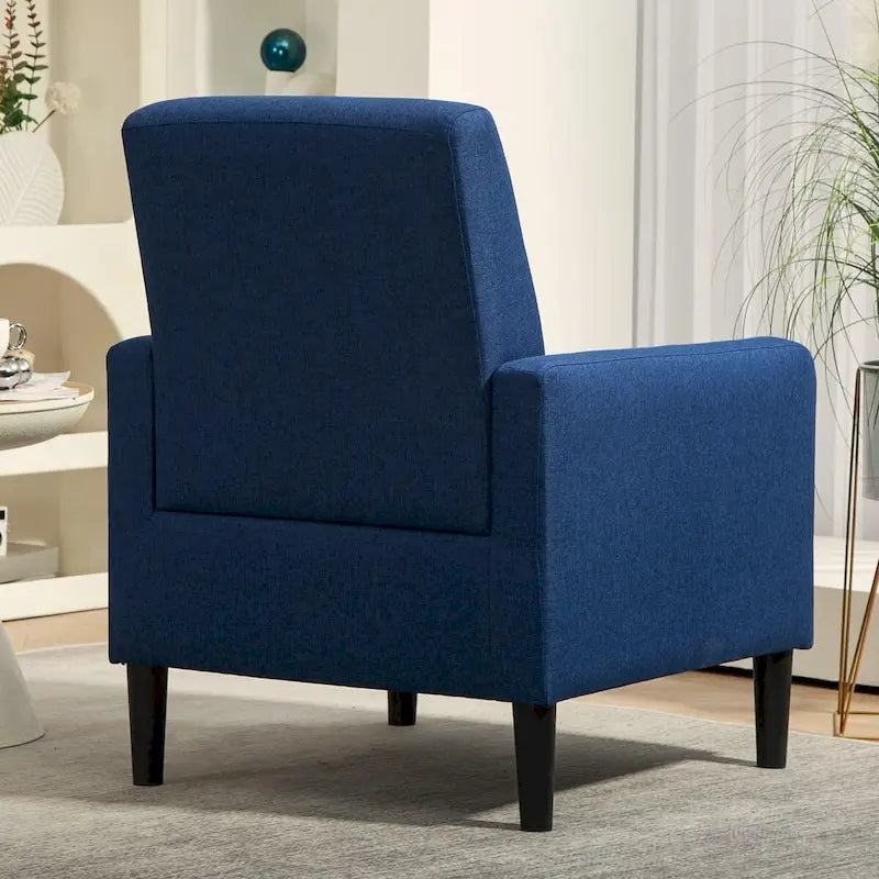 Minimalist Elegant Style Armchair with Solid Wood Frame Construction and New Soft Sponge
