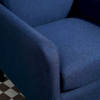 Minimalist Elegant Style Armchair with Solid Wood Frame Construction and New Soft Sponge