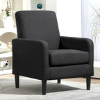 Minimalist Elegant Style Armchair with Solid Wood Frame Construction and New Soft Sponge