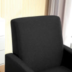 Minimalist Elegant Style Armchair with Solid Wood Frame Construction and New Soft Sponge