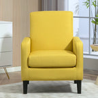 Minimalist Elegant Style Armchair with Solid Wood Frame Construction and New Soft Sponge