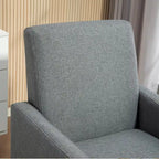 Minimalist Elegant Style Armchair with Solid Wood Frame Construction and New Soft Sponge