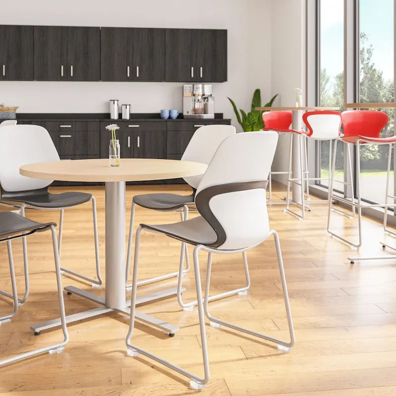 JURNI 36  Round Cafe Table for Dining, Kitchen, or Bar