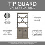 Coliseum 60W Designer Desk with Set of Two Bookcases by Bush Furniture