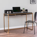 Modern Simple Style Office Desk,Writing Desk,Flip-Top Desk w/ Storage