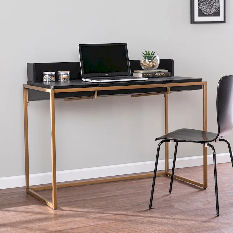 Modern Simple Style Office Desk,Writing Desk,Flip-Top Desk w/ Storage
