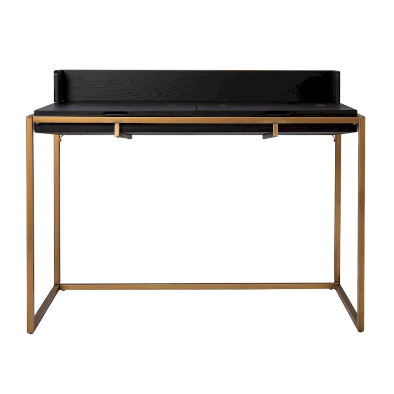 Modern Simple Style Office Desk,Writing Desk,Flip-Top Desk w/ Storage